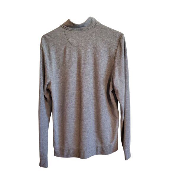 Vineyard Vines Callao/Peru Preppy Pullover Quarter Zip Light Grey XL - Picture 3 of 15